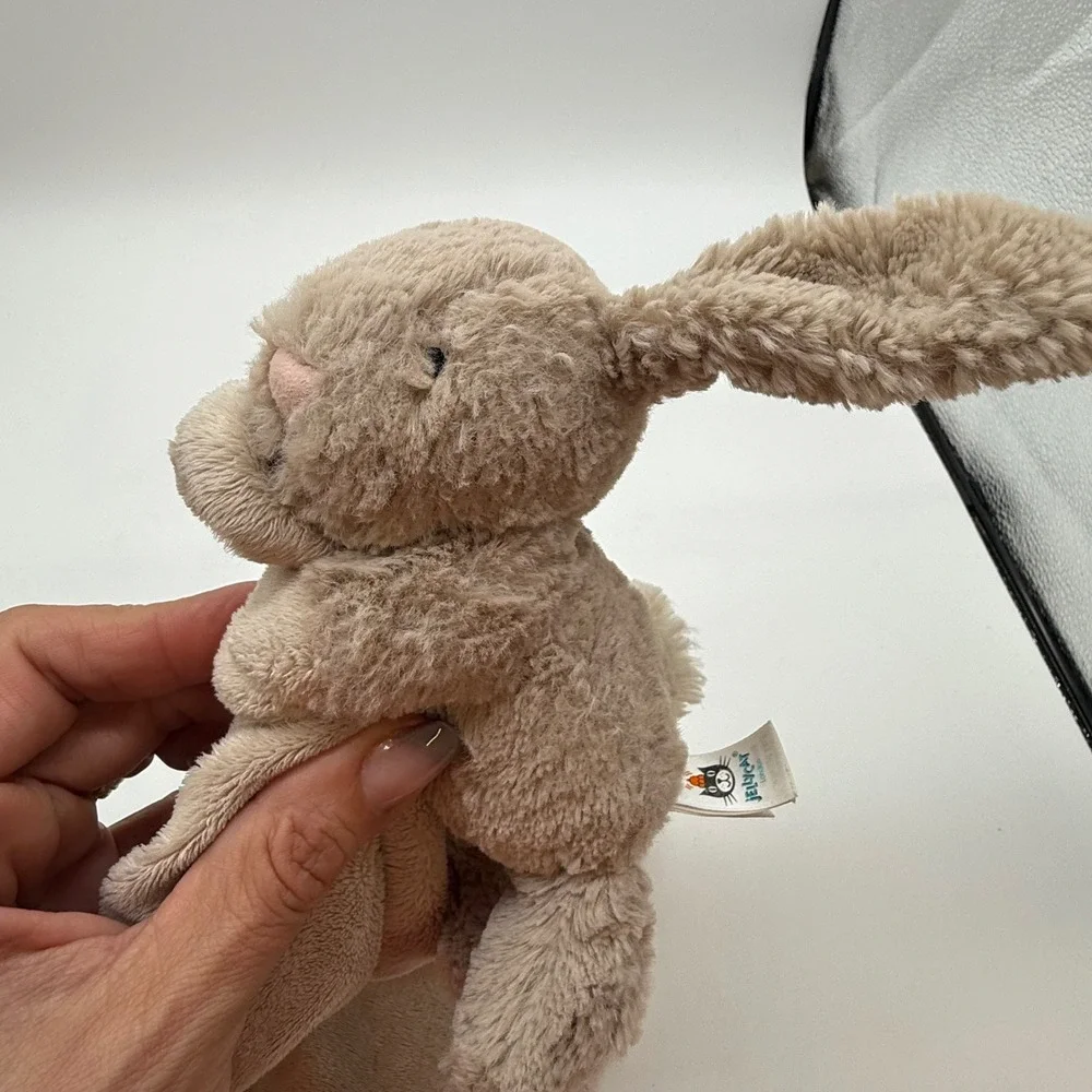 Jellycat Bashful Bunny Soother Beige Plush Rabbit Baby Security Blanket Lovey